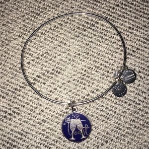ALEX AND ANI “let’s toast”  bangle in silver